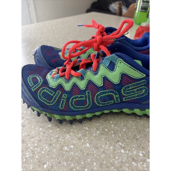 EUC Y2K Adidas Vigor TR Blue Green Orange Sneakers Outdoor Trail Runners Size 6 - Picture 3 of 13